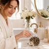 Cute Hedgehog-Shaped Jewelry Dish, Animal Holder for Earrings Necklaces and Small Accessories, Dresser Decor
