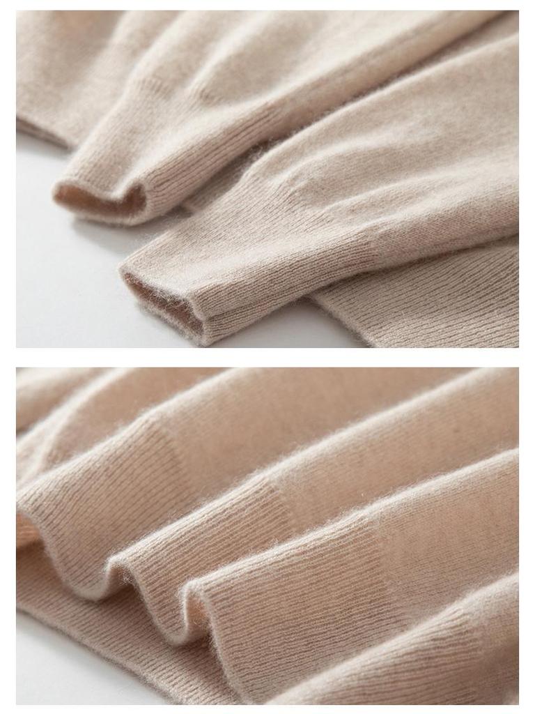 Men's Plus Size High Collar Cashmere Sweater - Thick Winter Knitwear