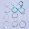 Pearl Multilayer Turquoise Wristband Beads Bohemian Style Hand Chain Turquoise Bracelet Set  Party