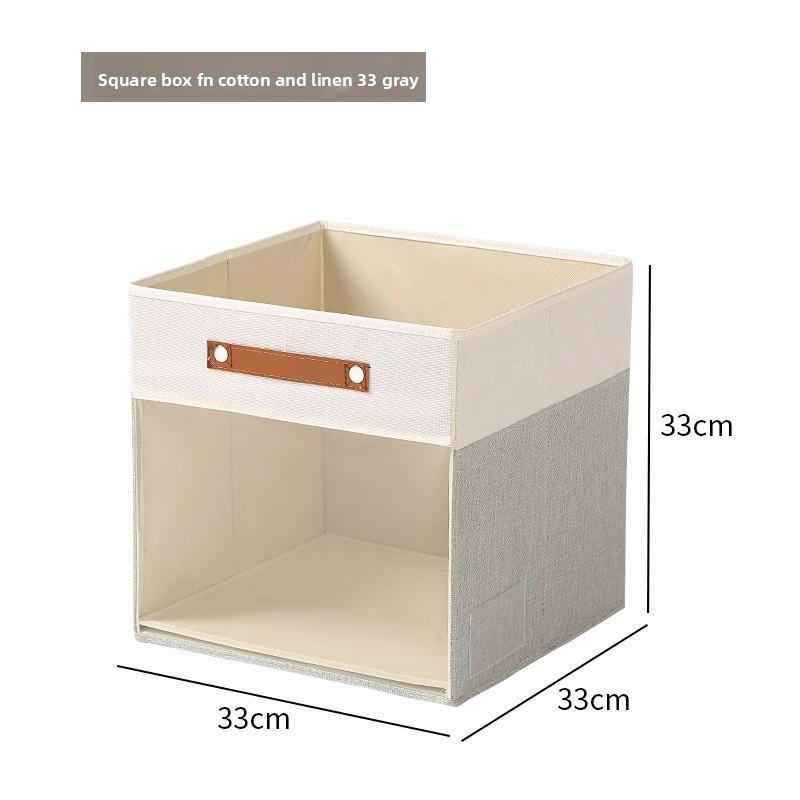 Foldable Fabric Clothing Storage Box With Clear Visibility For Bedroom And Closet Organization