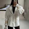 Womens V-Neck Oversized Wrap Tie Waist Coat Winter Floral Print Loose Chic Outerwear