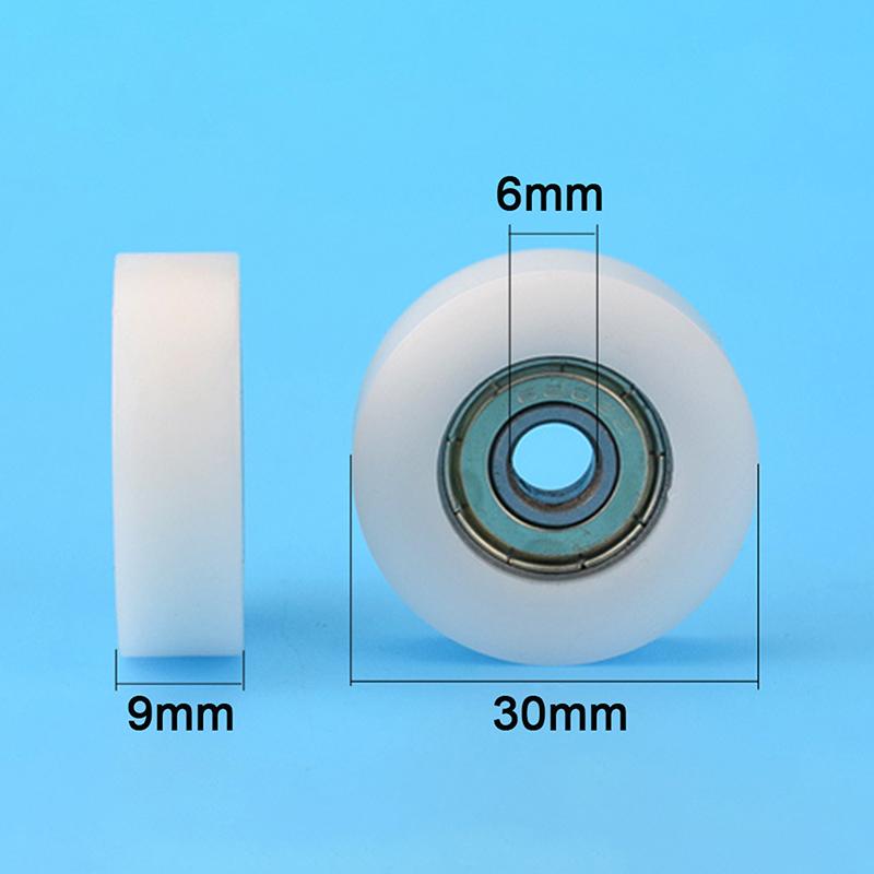 626ZZ 6*30*9mm Płaski Łożysko z Gumową Powłoką Kółko Łożyskowe Owinięte POM Kółko Łożyskowe Plastikowe Kółko Łożyskowe Okucie Meblowe