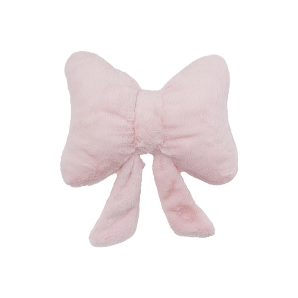 Soft Furry Bow Throw Pillows Cute Bowknot Plush Pillow Home Decor Stuffed Bow Lumbar Pillow For Bed Couch Living Room Decor