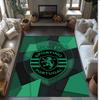 Sporting CP FC Soccer Football Pattern Soft Area Rug Non Slip Indoor Floor Carpet Sports Decor Mat for Bedroom