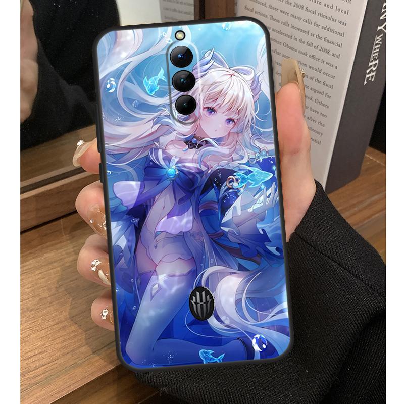 Sangonomiya Kokomi Genshin Impact Case For Nubia Red Magic 8 9 10 Pro Plus 6 7 6S 7S Pro 5G 6R RedMagic 9S 8S Pro Plus Coque