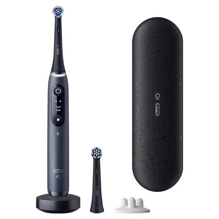 Brosse a dents électrique - ORAL-B - iO9 Series Noir Onyx - Micro-vibrations - Rechargeable + 2 Brossettes