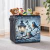 Birds and Lamps 5D Diamond Painting Storage Basket Full Round Drill Mosaic Diamond Embroidery Cross Stitch Kits Home Decor Home Decor