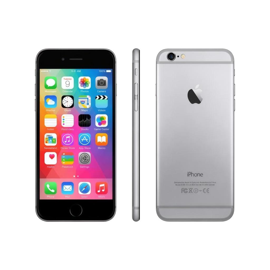 Apple iPhone 6 16GB ROM Gold/Black/Silver - 4G LTE Smartphone Unlocked Mobile Phone - Refurbished