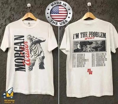 NEW!!! Morgan Wallen I'm The Problem Houston Texas Tour Concert Reprint T-Shirt