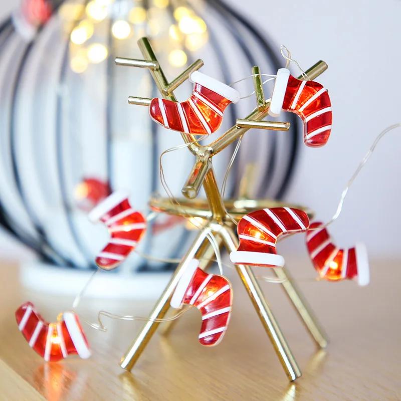 2M Fairy String Lights Santa Claus Snowman LED Garland String Lights Bedroom Garden Decorations 2025 Merry Christmas Supplies