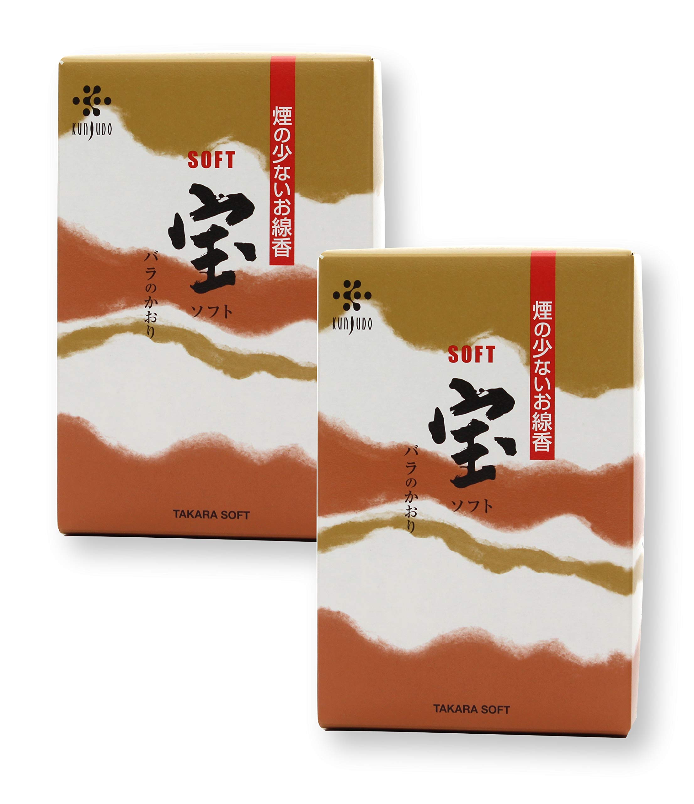 

Takara Soft Incense Sticks, 2 Boxes, Rose Scent, Low Smoke, Fragrance Sticks, Rose