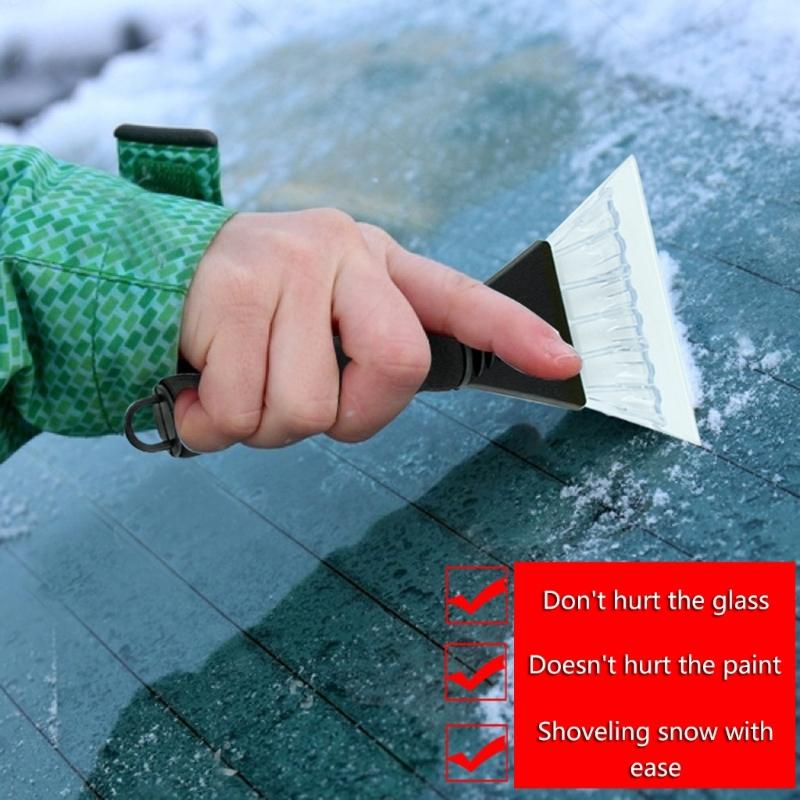Tragbarer Fahrzeug-Eisschaber, Schneeschaufel, Windschutzscheiben-Abtauung, Winter-Outdoor-Schneeentfernungs-Reinigungswerkzeug, Automotive, langlebig