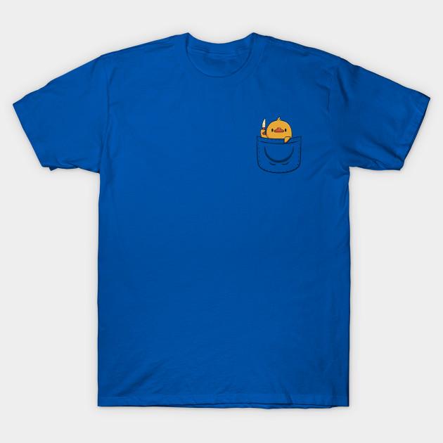 Men Black Print T-shirt Funny Duck Pocket By Tobe Fonseca No-Cut Transfer Paper Print Cotton Tshirt 2XL королевский синий