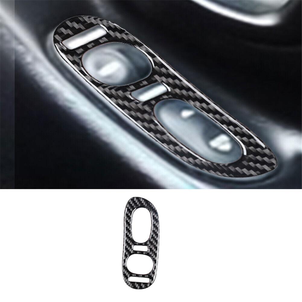 For Chevrolet Corvette C5 Carbon Fiber Window Lift Button Switch Console Trim