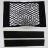 Car Back Rear Trunk Storage Net with Magic Strip Sticker Seat Elastic String Net Mesh Storage Bag Auto Organizer Seat Back Bags