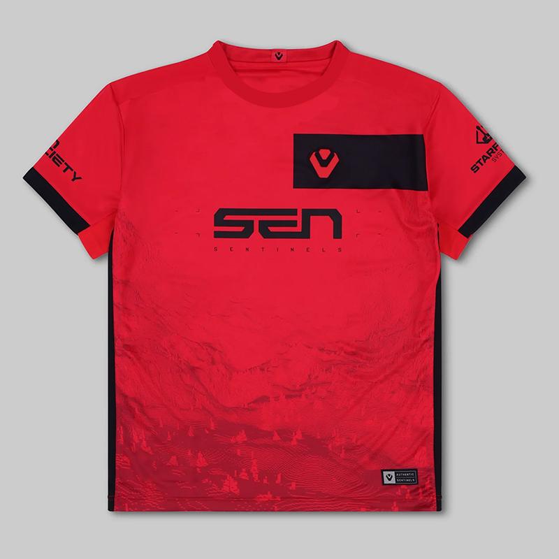 

Valorant Sentinels Esports Gaming Uniform Training Short Sleeve T-Shirt Boys O Neck Sweatshirt Running Tops TENZ Tournament Tees S