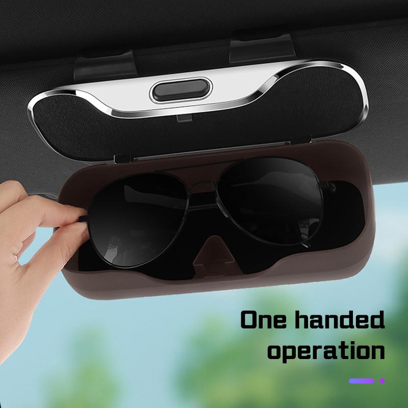 Car Glasses Box Visor Eyeglasses Case For Mazda 3 6 2 5 CX5 CX3 Atenza MX5 CX7 Axela CX30 CX90 CX60 CX50 Sunglasses Holder Acces