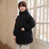 White Duck Down Hooded Puffer Jacket for Boys and Girls - Warm, Thickened Outerwear for Autumn and Winter