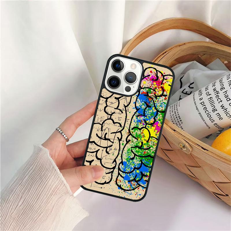 Vintage Anatomy Heart Cardiac Brain Nurse Phone Case For iPhone 17 Air 16 15 14 11 12 13 Pro MAX Plus Coque Cover