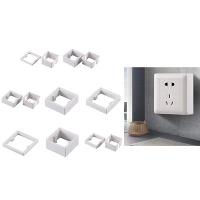 Single Socket Spacer Electrical Outlet Box Extender Single Gang Box Extender with Screws for Living Room School Office