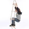 Children Climbing Rope Ladder Wooden Material Kids Swing Indoor Outdoor Game Toy Playground Backyard Fitness Games Entertainment