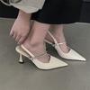 Sandals with Skirt Black High Heels Women's Shoes Spring and Summer Mary Jane Shoes Single Shoes