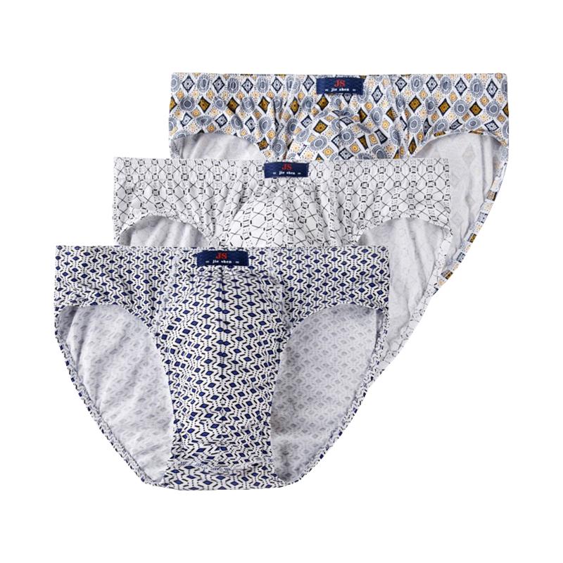 3 ks Pánské spodní prádlo Bavlněné kalhotky Pohodlné slipy Potisk Spodky Chlapecké spodní prádlo Prodyšné kalhotky L XL 2XL 3XL 4XL 5XL