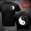 Vtipný design Yin Yang Vintage Grunge Opotřebovaný Tai Chi Tričko Unisex Móda Trendy Ležérní Oblečení Stylové Vrcholy Tričko Leisur