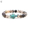 Beads Bracelet Sea Turtle Beaded Elastic Rope Adjustable Boho Decoration Valentines Day Gift Women Men 8mm Natural Faux Stone Friendship Bangle Dating