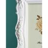 Rose Relief Photo Frame, White Plastic Poster Display Frame for Home Decor Gifts Birthday Graduation