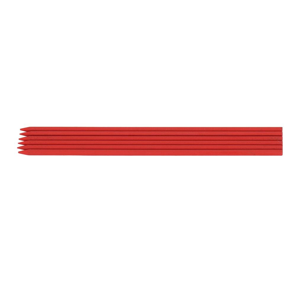 6Pcs Carpenter Pencil Refill 2.8mm HB Marking Scribing Tool Set Kit for Woodworking Red Wax