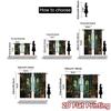 2pcs   2D FLAT PRINTING Curtains (Without Rod) Mystic Lounge Chic Curtains Digital Printed Semi-Sheer Curtains Gifts for Bedroom