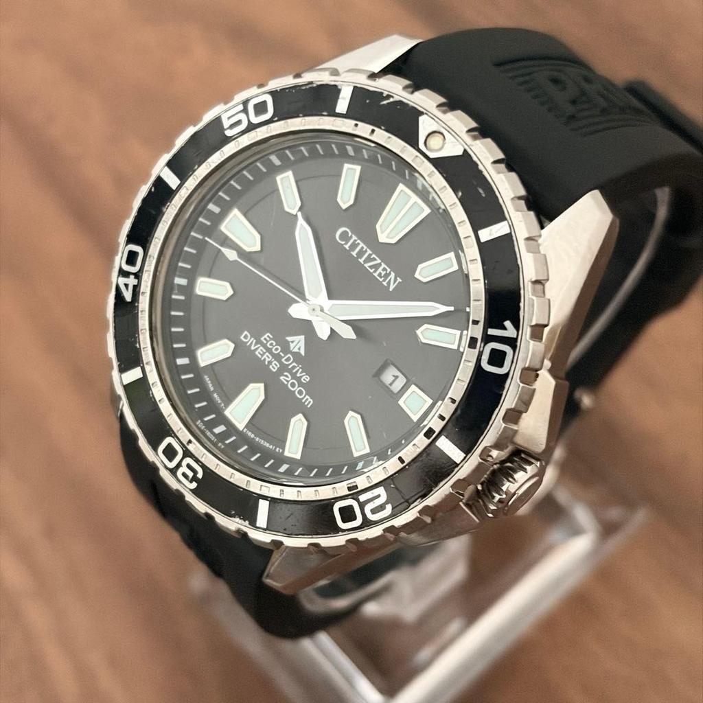Used CITIZEN PROMASTER BN0190-82E Eco Drive Diver 200m Promaster Citizen Solar Men's