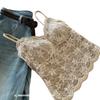 6099 French Style Lace Camisole with Fixed Cup for Women - Reduces Side Breast Bulge