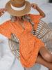 Women's Summer New V-Neck Sleeveless Printed High Waist Floral Ruffled Dress