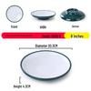 Nordic Round Melamine Shallow Plate for Buffets and Stir-Fry Dishes