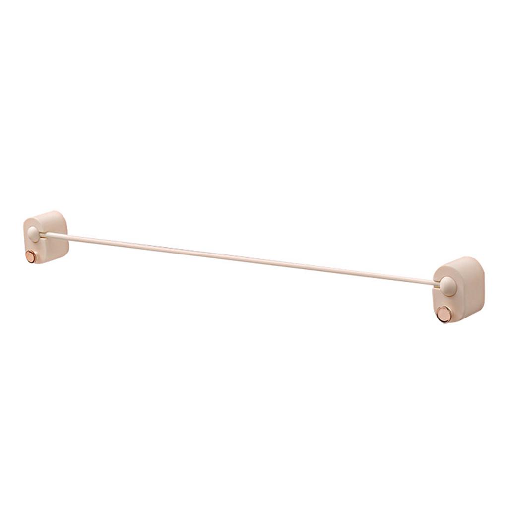 Bathroom Single Towel Rack Perforation Free Wall Mounted Towel Bar Bathroom AccessoryWhite Lengthened