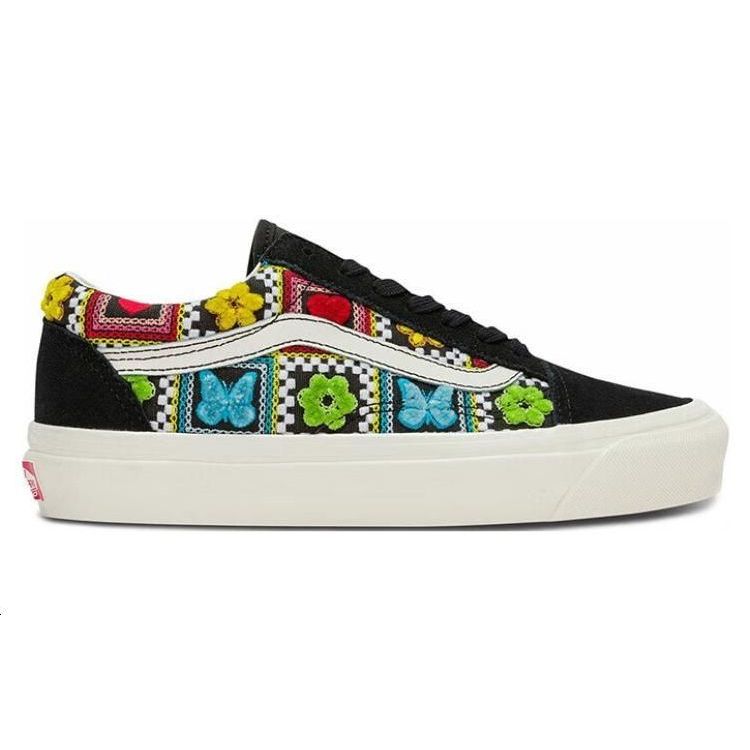 Vans Old Skool 36 Dx Low Top Skate Shoes Unisex sneaker Black White Yellow VN0A4BW3F3H