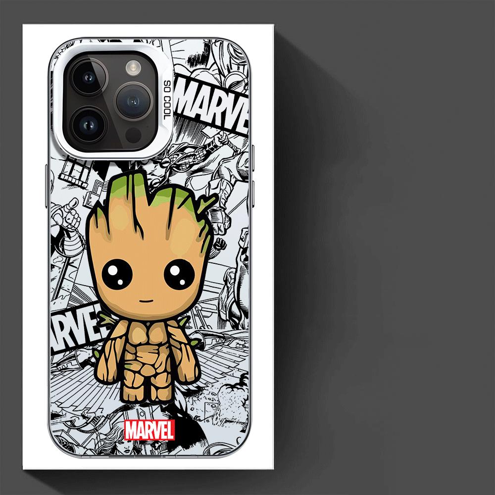 

Чохол для телефону Marvel Людина-павук Грут для iPhone 15 Pro Max 12 Pro X 11 13 14 Plus XS Max XR 14 Модний м який силіконовий чохол з ТПУ for iPhone 13ProMax