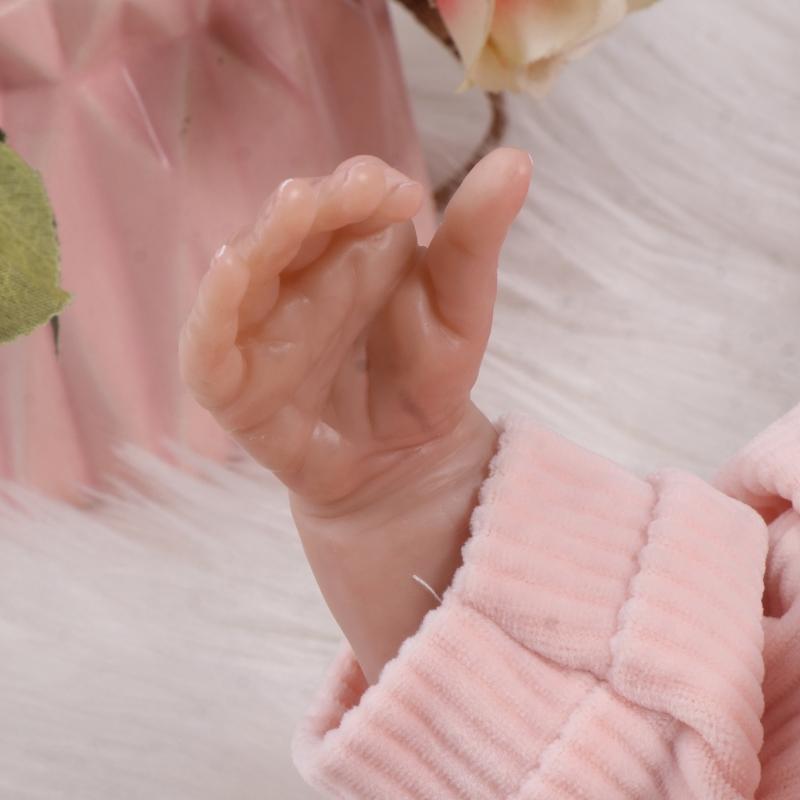 Life Like Twin Doll ClothBody Reborns Doll with Hand Painting Hair Soft Reborns Newborn Baby Doll Kids Sleep Toy 15.7''