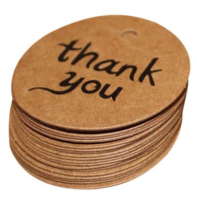 100pcs Wedding Kraft Paper Tag Bonbonniere Favor Gift Tags