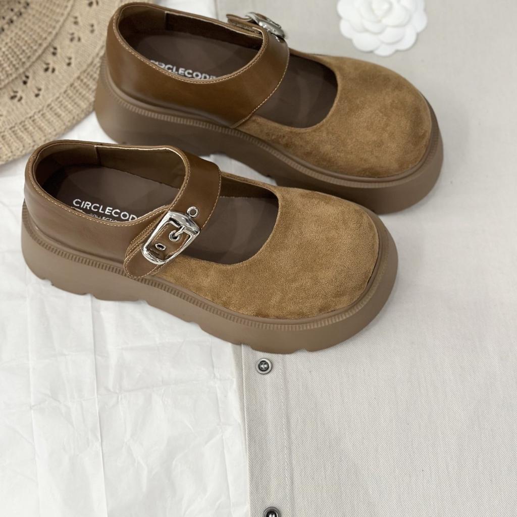 Muffin platform jk small leather shoes women's 2025 autumn new British style heightening Mary Jane women's shoes single shoes loafers