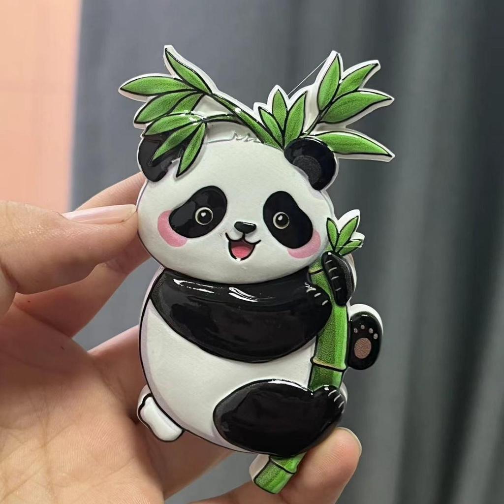 Magnete Mahjong 3D Panda Cartone Animato: Souvenir & Apribottiglie
