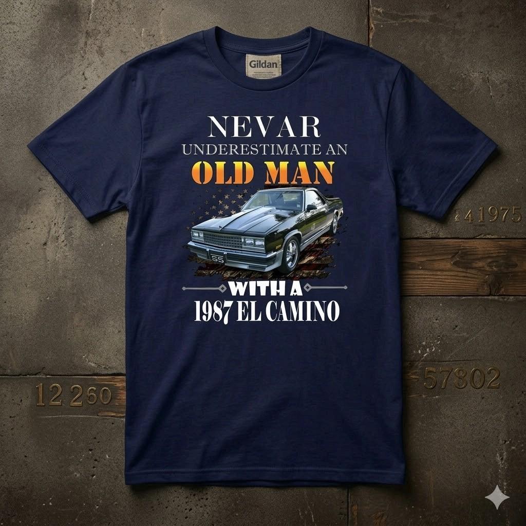 El Camino Vintage Shirt 1978-87 Retro Chevy Graphic Tee S