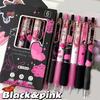 6Pcs Butterfly Gel Pen 0.5MM Tip Quick Dry Ergonomic Grip Retractable Gel Pen Office Supplies for Writing Journaling