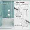 1Pc Elderly Safety Grab Bar - No Drilling Required, Non-Slip Bathroom Handle with Strong Suction Cup, Heavy-Duty Plastic 
