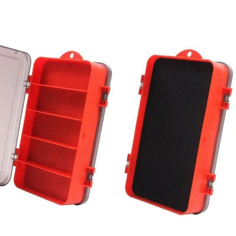 Boîte de rangement pour matériel de pêche Boîtier visible Boîte à pêche Universelle Multi-compartiments Contenant pour leurres de pêche Appâts pour calamars