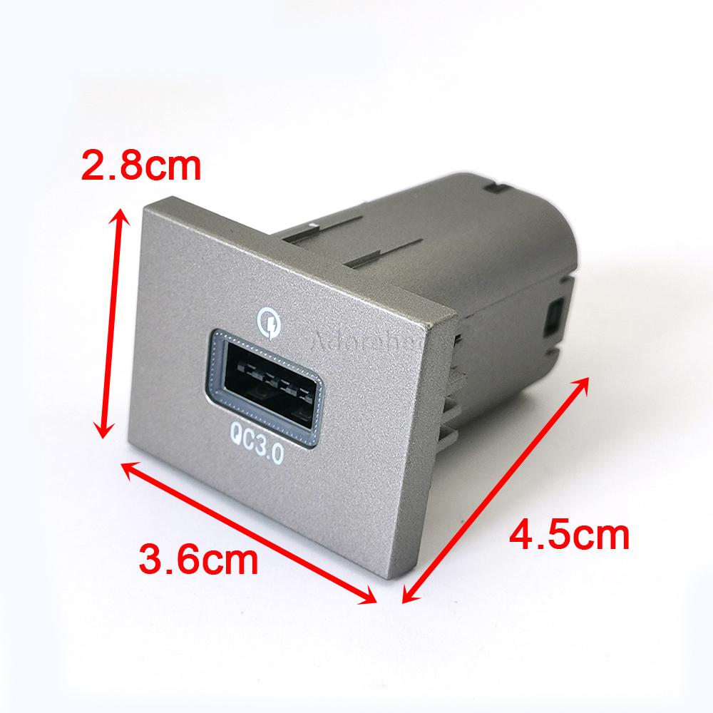 12V/24V Car Charger Socket Dual USB PD Type C Charging Power Adapter Quick Charger for Ford Focus 2 Mk2 2009 2010 2011