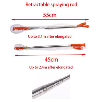 Scalable 2.4/3.1M Spraying Rod For Hand Pressure Sprayer Garden Pesticide Spray