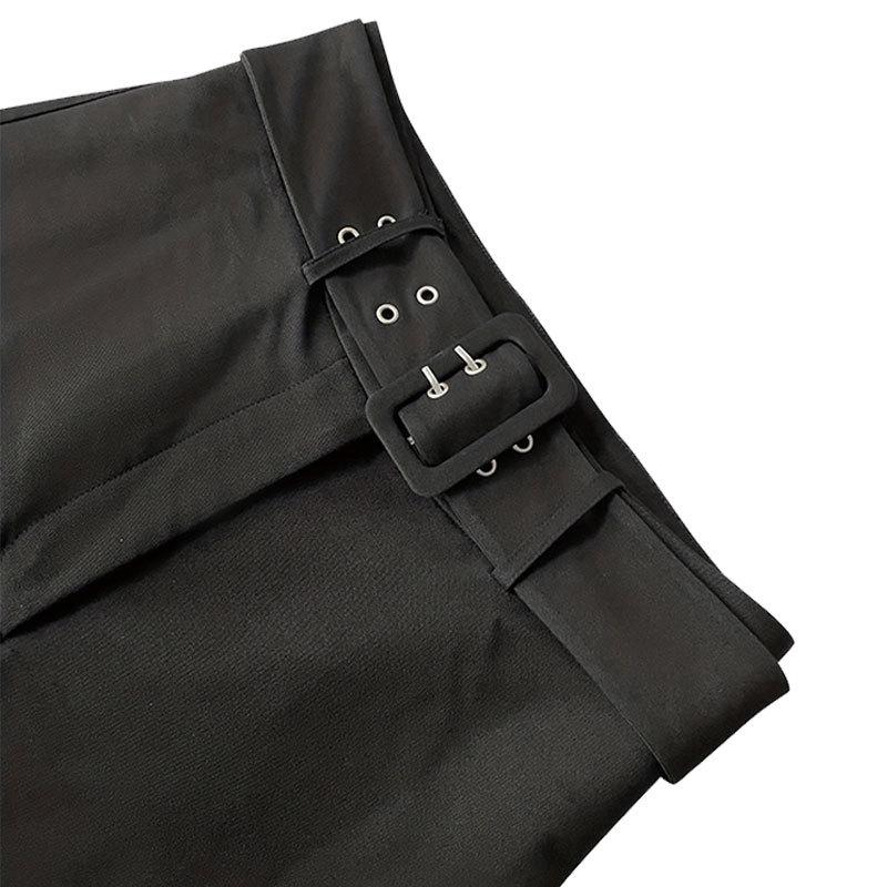 Ladies Summer Straight Casual Waistband Solid Colour Long Pants